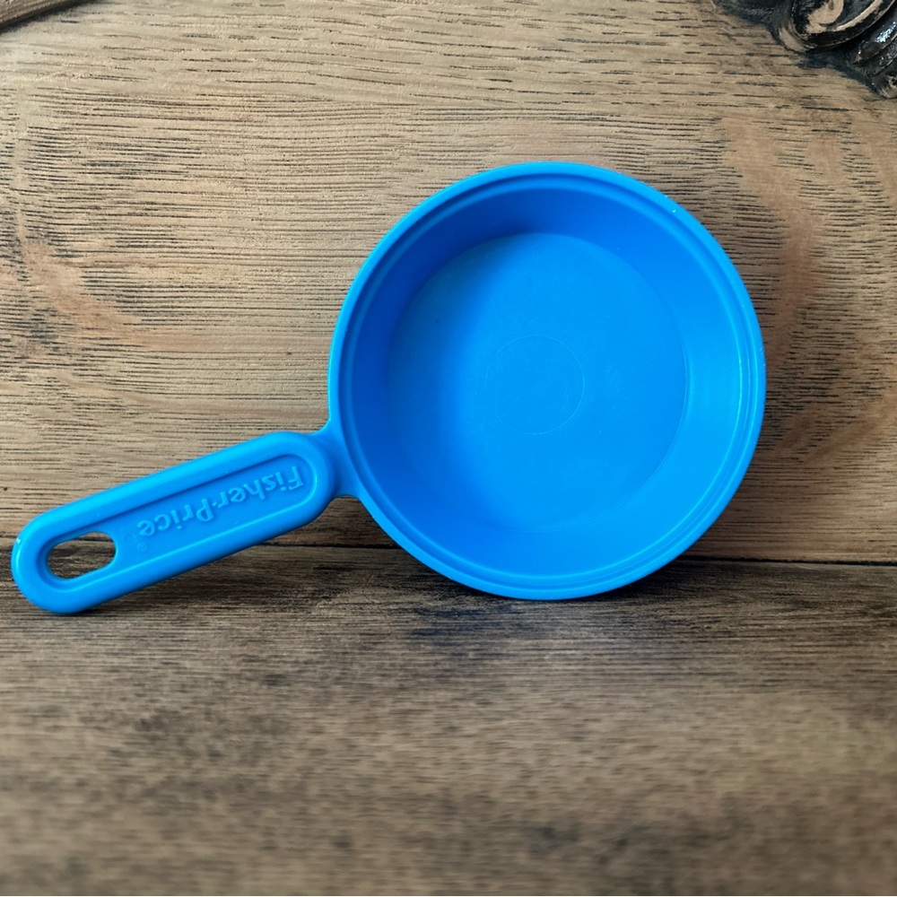 Vintage 1987 Fisher Price Fun With Food Replacement Frying Pan Blue